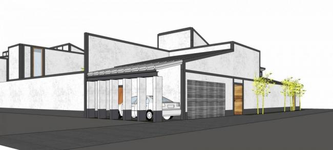 Sketchup别墅模型|庭院别墅，新中式风格