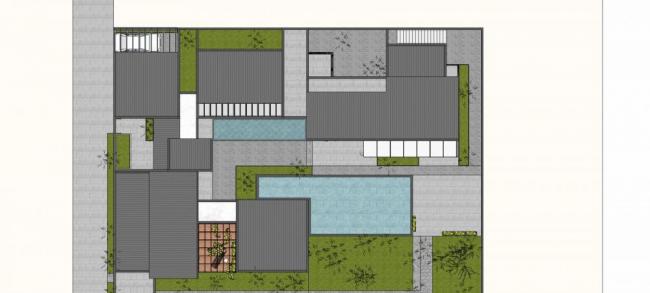 Sketchup别墅模型|庭院别墅，新中式风格