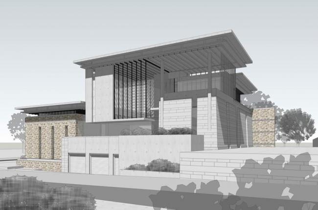 Sketchup别墅模型|独栋别墅，草原风，现代风格