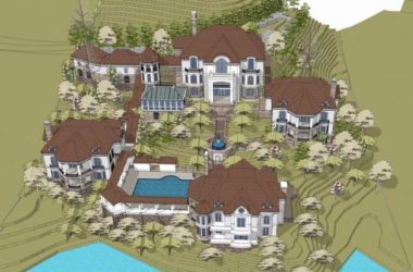 Sketchup别墅模型|独栋别墅，欧式古典风格-BIM建筑网