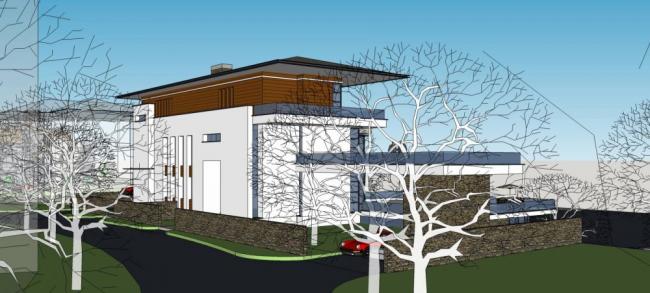 Sketchup别墅模型|独栋别墅，现代风格