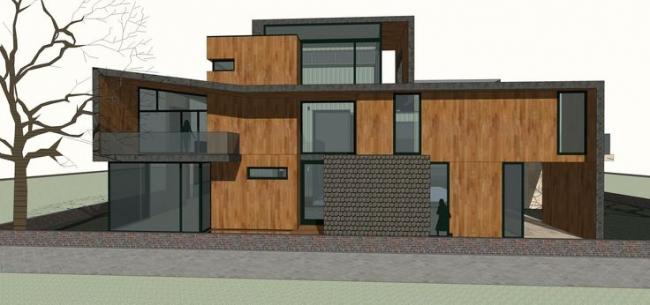 Sketchup别墅模型|多层别墅住宅，居住建筑，现代风格