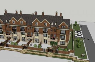 Sketchup别墅模型|联排别墅，英式，古典风格-BIM建筑网