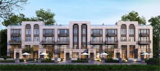 Sketchup别墅模型|联排别墅，新古典风格