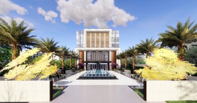 Sketchup别墅模型|联排别墅，新古典风格