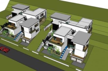 Sketchup别墅模型|独栋别墅,现代风格-BIM建筑网
