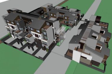 Sketchup别墅模型|联排别墅,现代风格-BIM建筑网
