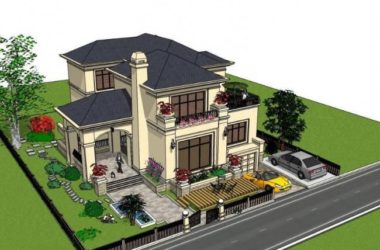 Sketchup别墅模型|独栋别墅,欧式古典风格-BIM建筑网