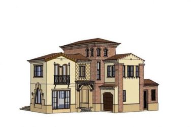 Sketchup别墅模型|地中海风格,西班牙别墅-BIM建筑网