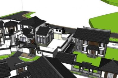 Sketchup别墅模型|独栋别墅,古建,别墅群,中式风格-BIM建筑网