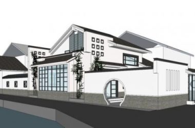 Sketchup别墅模型|徽派独栋别墅,中式风格-BIM建筑网