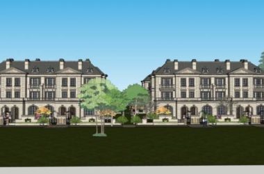 Sketchup别墅模型|联排别墅,法式古典风格-BIM建筑网