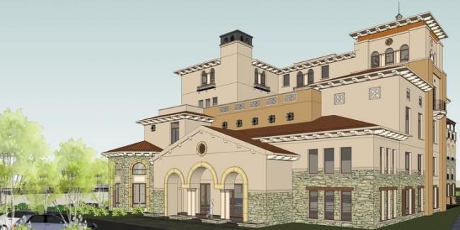 Sketchup别墅模型|西班牙式，古典风格，多层住宅，叠拼别墅，入口设计