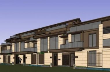 Sketchup别墅模型|联排别墅，新亚洲风格-BIM建筑网
