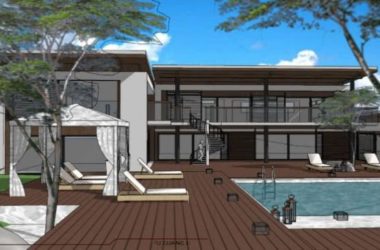 Sketchup别墅模型|独栋别墅，现代风格-BIM建筑网