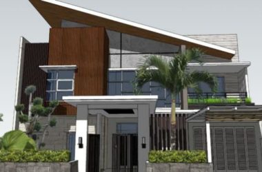 Sketchup别墅模型|独栋别墅，现代风格-BIM建筑网