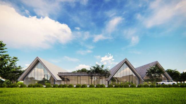 Sketchup别墅模型|小木屋，别墅，现代风格