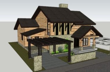 Sketchup别墅模型|独栋别墅,古典风格-BIM建筑网