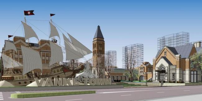 Sketchup别墅模型|海派风别墅，别墅群，联排别墅，古典风格