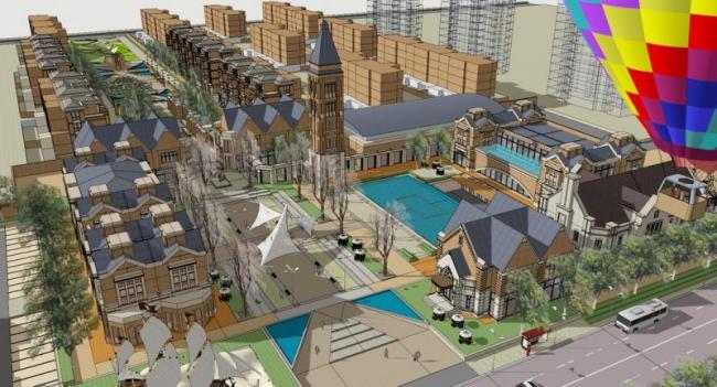 Sketchup别墅模型|海派风别墅，别墅群，联排别墅，古典风格