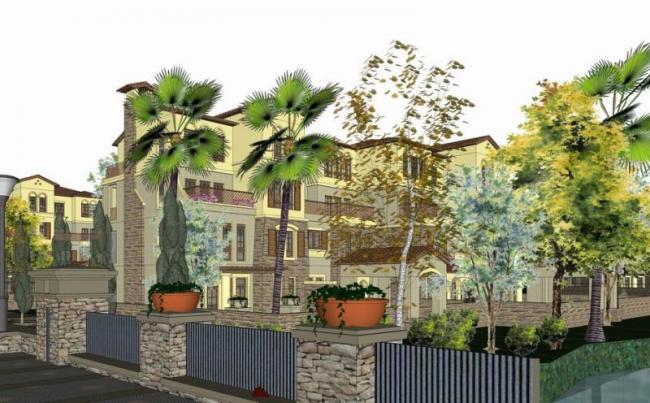 Sketchup别墅模型|叠拼别墅，多层洋房，多层商业街，西班牙风格，古典风格