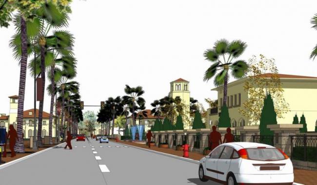 Sketchup别墅模型|叠拼别墅，多层洋房，多层商业街，西班牙风格，古典风格