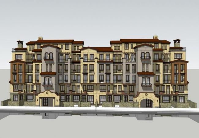 Sketchup别墅模型|叠拼别墅，多层洋房，西班牙风格，古典风格