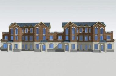 Sketchup别墅模型|联排别墅,英式古典风格-BIM建筑网