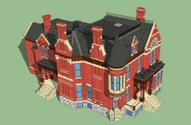 Sketchup别墅模型|独栋别墅,叠拼别墅,古典风格,维多利亚风格-BIM建筑网