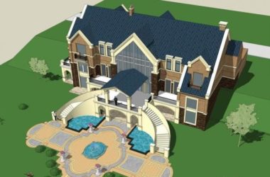 Sketchup别墅模型|独栋别墅,英式古典风格-BIM建筑网