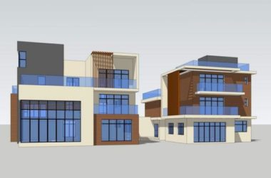 Sketchup别墅模型|独栋别墅,现代风格-BIM建筑网