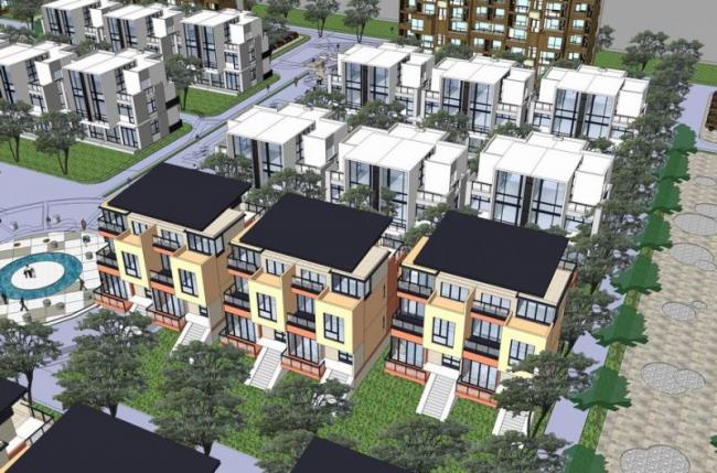 Sketchup别墅模型|别墅区，别墅群，现代风格