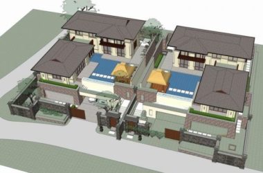 Sketchup别墅模型|傣式别墅,独栋别墅,古典风格-BIM建筑网