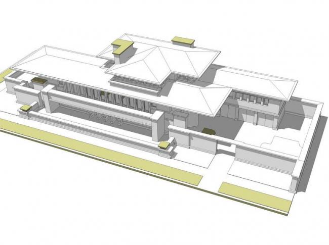 Sketchup别墅模型|罗宾别墅，古典风格
