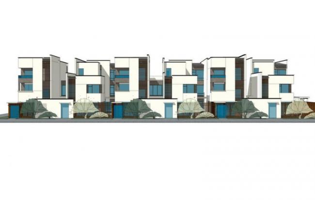 Sketchup别墅模型|联排别墅，新中式风格