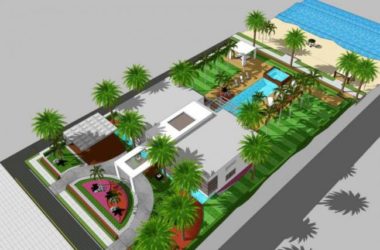 Sketchup别墅模型|独栋别墅，现代风格-BIM建筑网