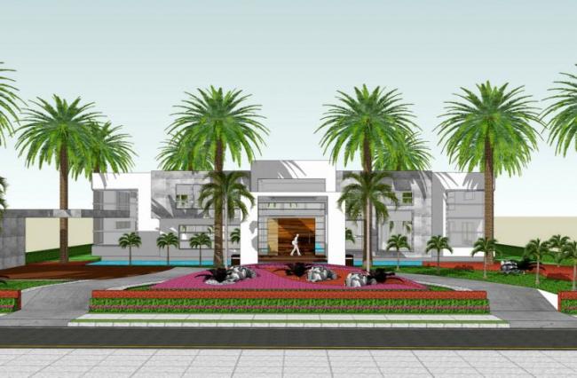 Sketchup别墅模型|独栋别墅，现代风格