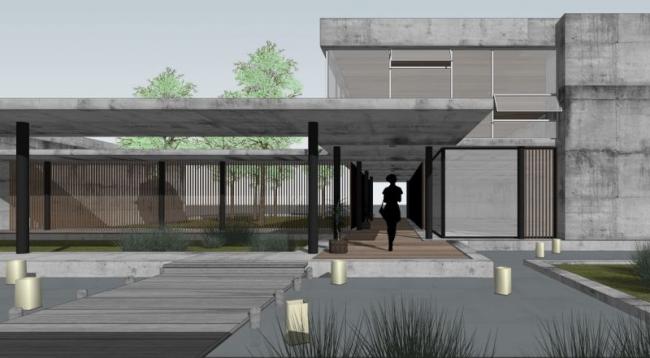 Sketchup别墅模型|独栋别墅，现代风格