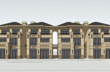 Sketchup别墅模型|联排别墅，叠拼，法式风格，古典风格-BIM建筑网