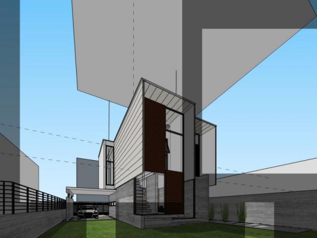 Sketchup别墅模型|独栋别墅，现代风格