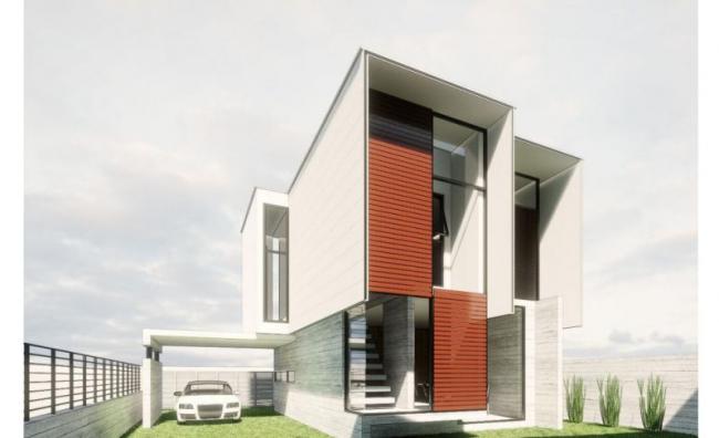 Sketchup别墅模型|独栋别墅，现代风格