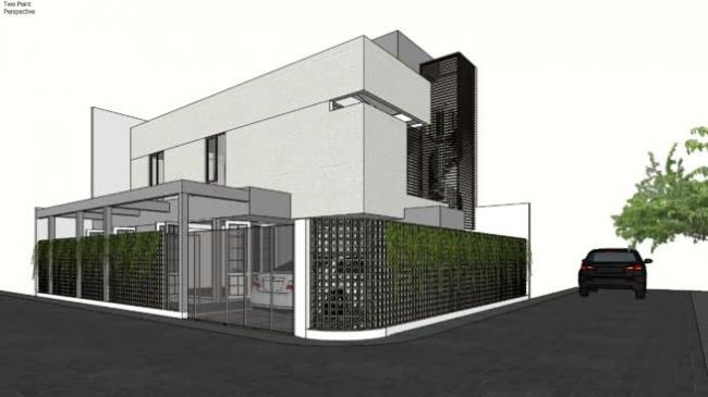 Sketchup别墅模型|独栋别墅，现代风格