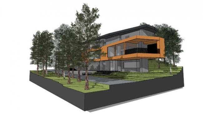 Sketchup别墅模型|独栋别墅，现代风格