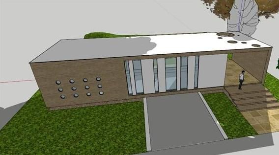 Sketchup别墅模型|独栋别墅，现代风格