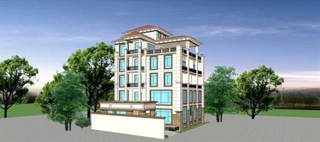 Sketchup别墅模型|怡景花园别墅，独栋别墅，叠拼别墅，欧式风格，古典风格