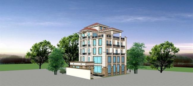 Sketchup别墅模型|怡景花园别墅，独栋别墅，叠拼别墅，欧式风格，古典风格