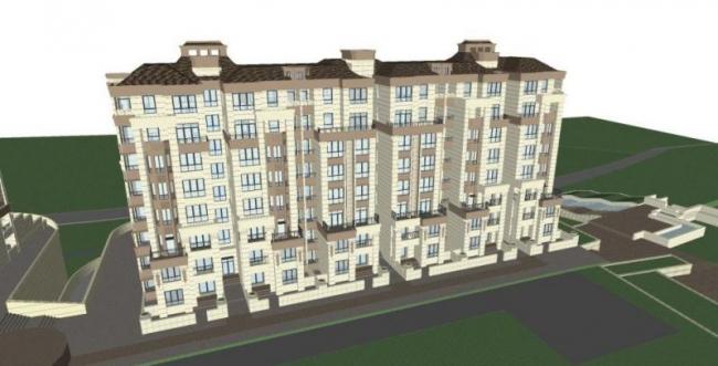 Sketchup别墅模型|联排别墅,新古典风格