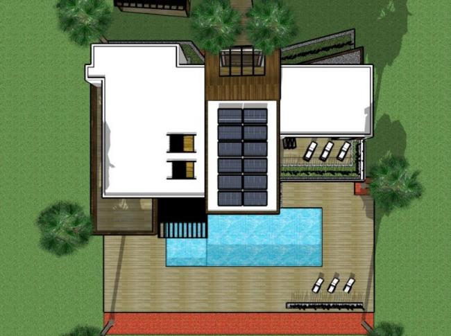 Sketchup别墅模型|独栋别墅，现代风格