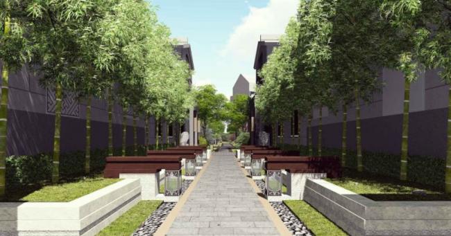 Sketchup别墅模型|别墅群，联排别墅，东方新古典，中式风格