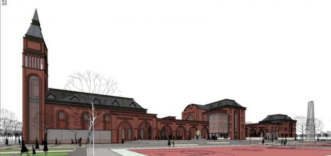 Sketchup别墅模型|多层体育馆，古典风格